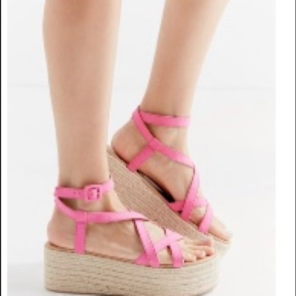 Urban Outfitters Hot pink sandals